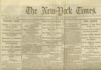 The New York Times, March 14, 1865
