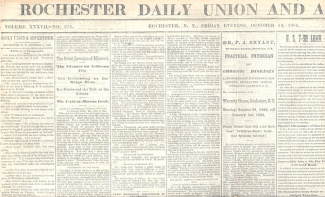 Rochester Daily Union And Advertiser, Oct. 14, 1864