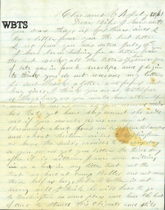 5th Maine Infantry Letter